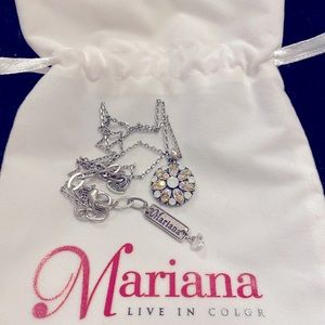 Mariana charm necklace w/Swarovski crystals